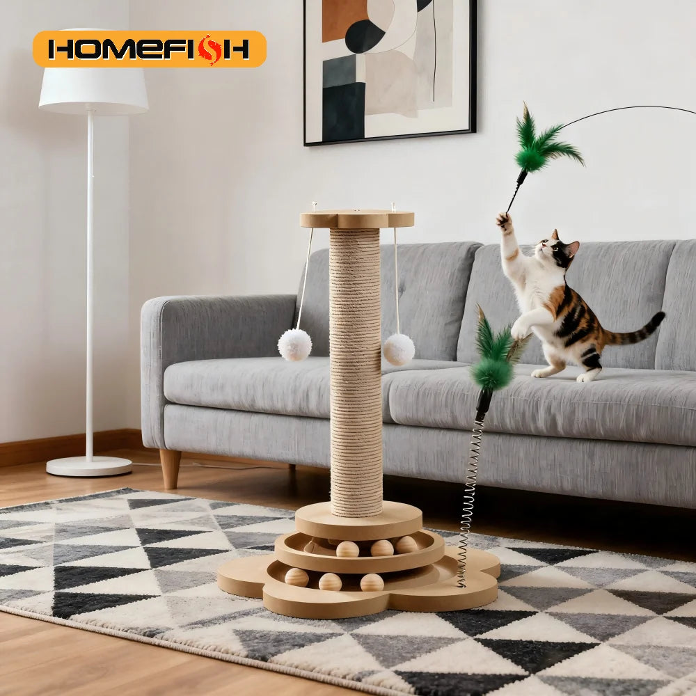 Wood Spinner Scratcher