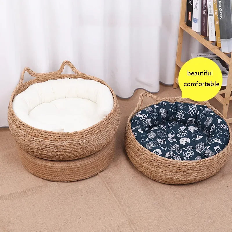 Rattan Basket Bed